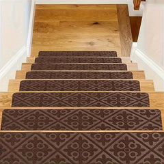 Non Slip Carpet Stair Treads 8x30 - Anti Slip Grip for Elders and Dogs