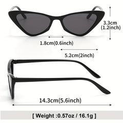 3pairs Cat Eye Personalized Sunglasses Geometric Lens Eyewear
