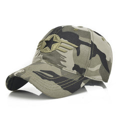 Camouflage Baseball Cap Embroidered for Outdoor Style