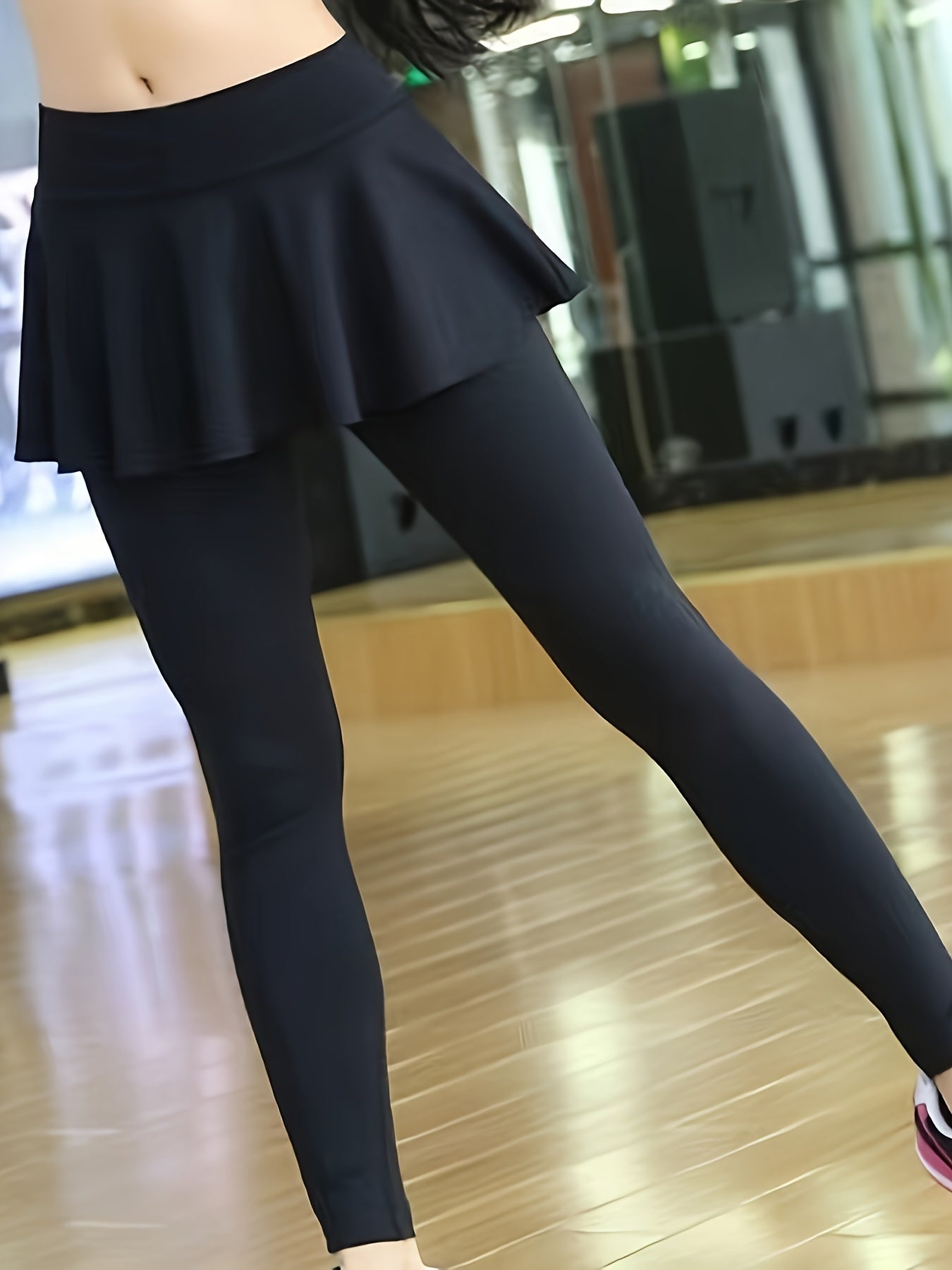 Stylish Activewear Skort with Leggings Quick Drying High Waisted Hip Lifting