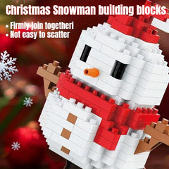 Christmas Building Blocks Toy Set Santa Fun Gift for Families
