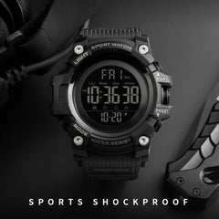 Unisex Waterproof Military Watch LED Chronograph Alarm Big Face