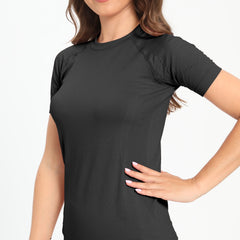 Seamless Yoga Top for Women Moisture Wicking Athletic Shirt