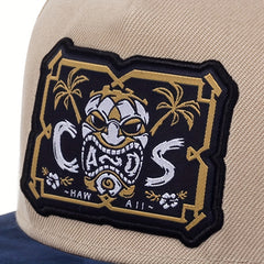 Totem Embroidery Snapback Hat Hip Hop Khaki Anime Baseball Cap Unisex