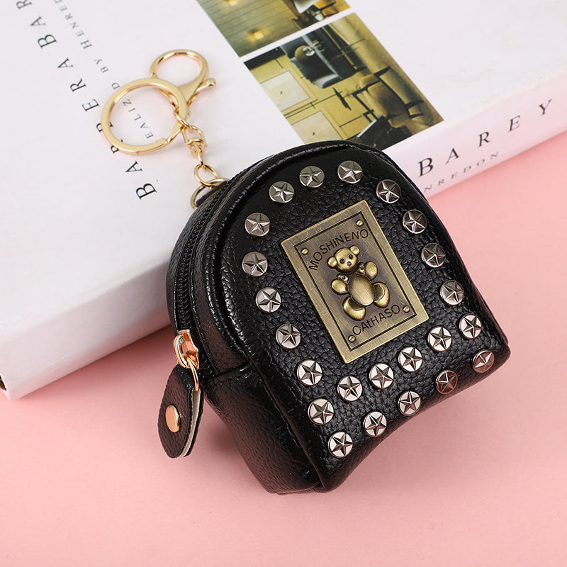 Girls Coin Purse Keychain Mini Key Bag
