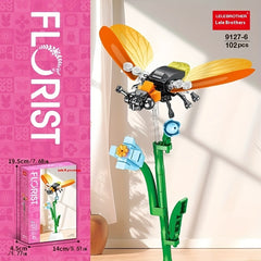 Flower Art Master Insect Flower Branch Eternal Flower Ornament Building Block