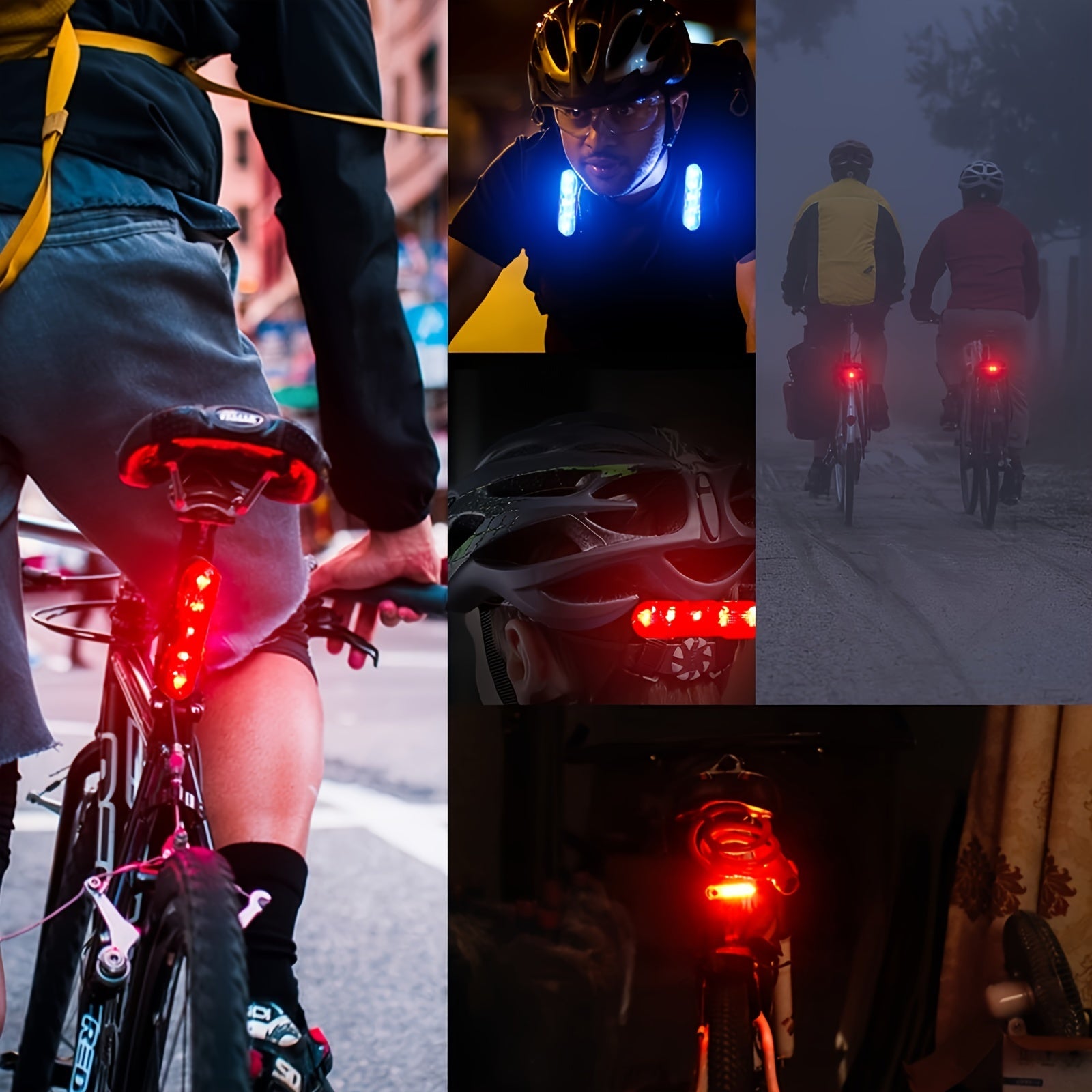 USB Rechargeable Bike Rear Light LED Tail Light for Cycling Safety