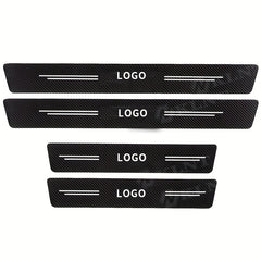 Carbon Fiber Pattern Car Threshold Strip Door Pedal Protection
