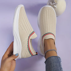 Women's Breathable Slip-On Sneakers Casual Outdoor Shoes Lightweight