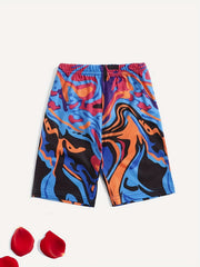 Girls Tie Dye Base Layer Shorts Breathable Comfortable Casual Leggings Pants