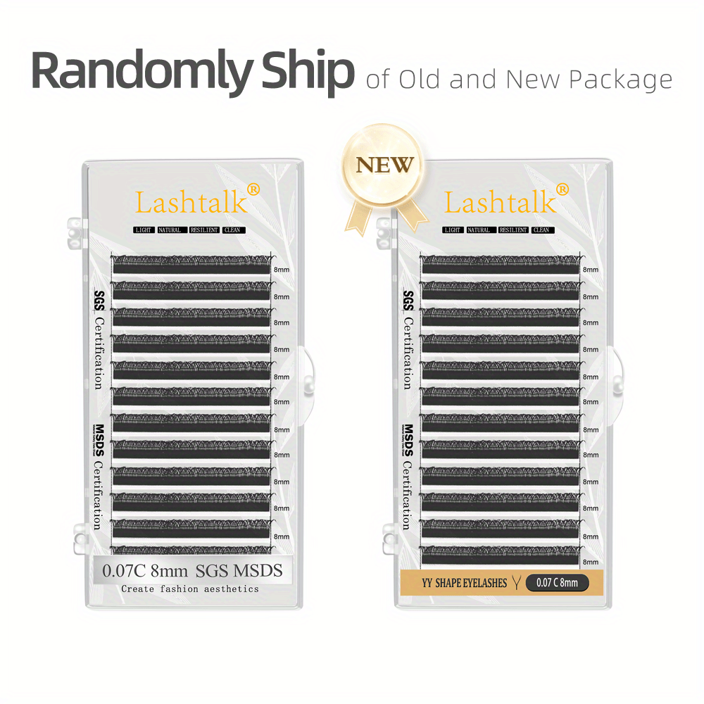 C Curling False Eyelashes Extensions 0.07mm Thickness