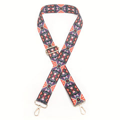 Boho Style Adjustable Bag Strap Print Replacement Belt Purse Shoulder Strap