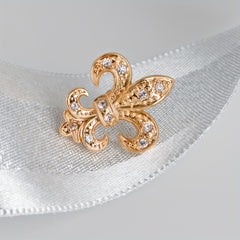 Golden Lily Mini Suit Pin Men's Brooch