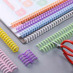 6pcs Loose leaf Buckle Plastic Clip Strip