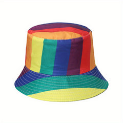Rainbow Fisherman's Hat Casual Sun Protection Bucket Hat