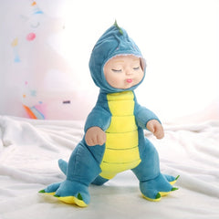 Adorable Dinosaur Bunny Reborn Vinyl Face Plush Toy
