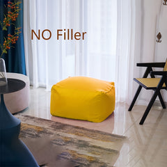 Cotton Linen Bean Bag Cover Soft Durable Protector for Bedroom Living Room