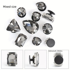 10pcs Mixed Claw Drill DIY Accessories Box Bag Shoe Buckle