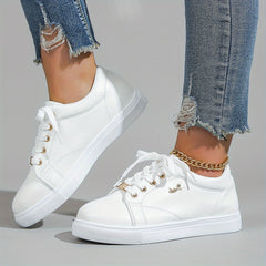 Women's Lightweight Flat Skate Shoes Low Top Sneakers
