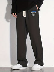 Pride Month Letter Print Joggers Men's Casual Loose Fit Pants