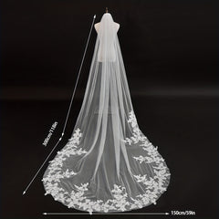 Baroque Wedding Veil Bridal Cathedral Long Veil Hair Wedding Accessories