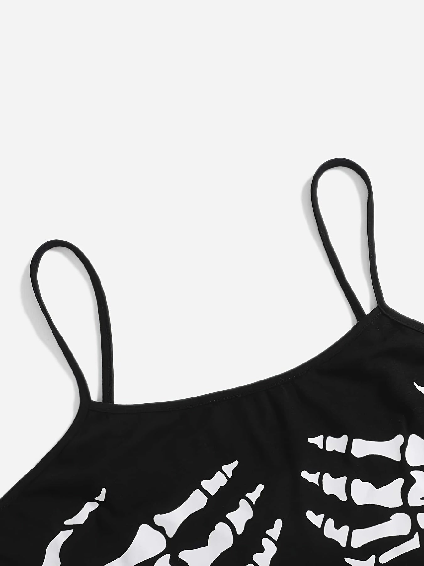 Halloween Skull Hands Print Seamless Sports Bra