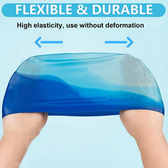 Soft Elastic Silicone Swimming Cap Waterproof for Bathing Pool