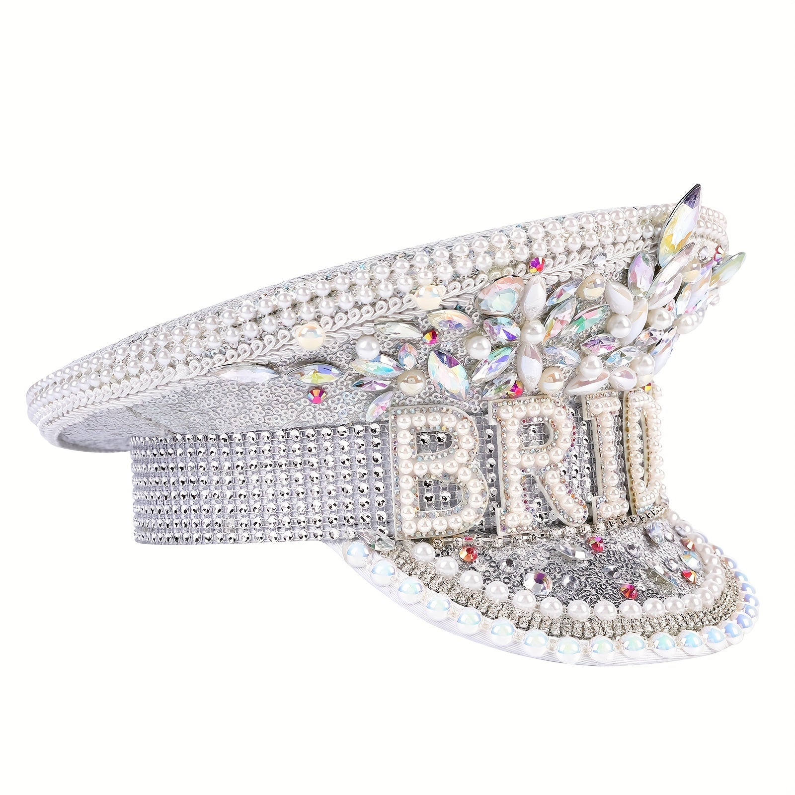 Glitter Rhinestone Bride Hat for Bachelorette Party