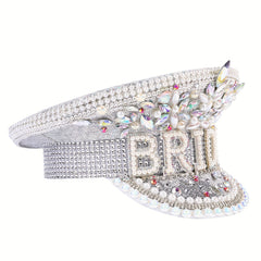Glitter Rhinestone Bride Hat for Bachelorette Party