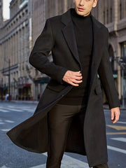 Men's Retro Trench Coat Single Breasted Overcoat