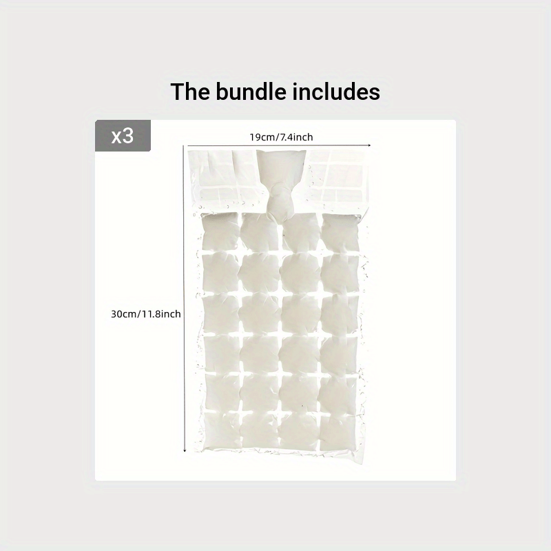 Disposable Ice Cube Bag - Self-sealing Freezer Stackable Tray