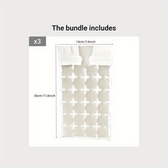 Disposable Ice Cube Bag - Self-sealing Freezer Stackable Tray