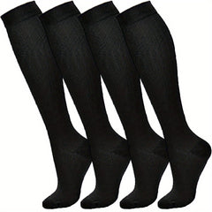 4 Pairs Copper Compression Socks Improve Circulation Reduce Swelling Relief Pain