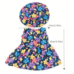 Flower Dress With Hats Doll Clothes Accessories