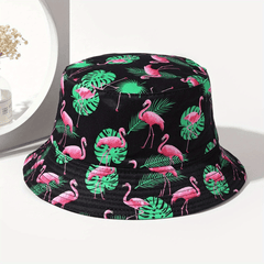 Multicolor Cartoon Print Bucket Hat Reversible Sunshade Basin Hats