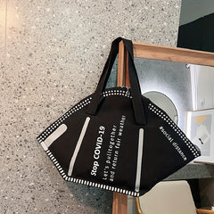 Mask Shaped Coin Purse Creative Tote Bag For Girls