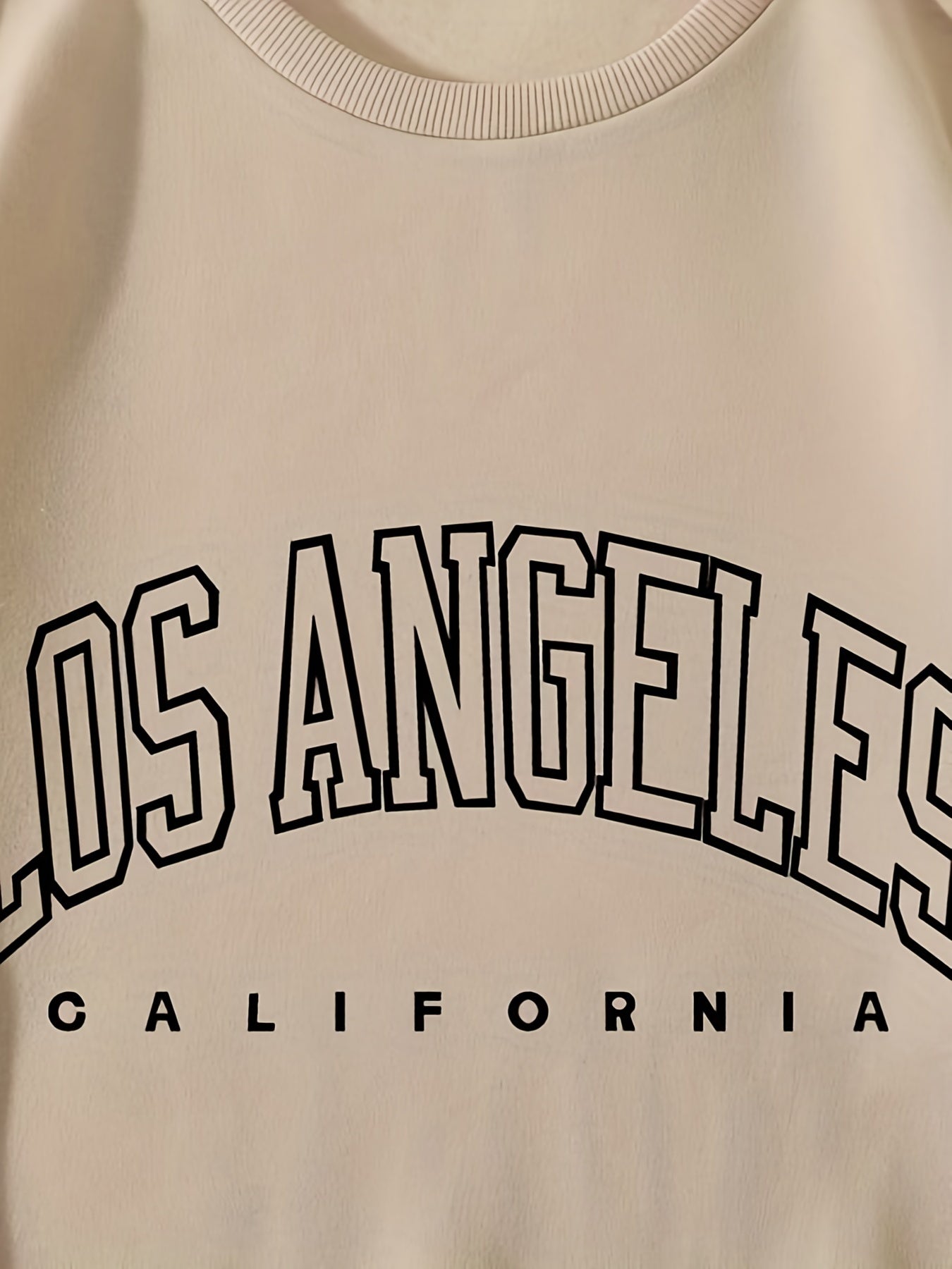 Los Angeles Long Sleeve Sweatshirt Crew Neck Casual Winter Fall Women's