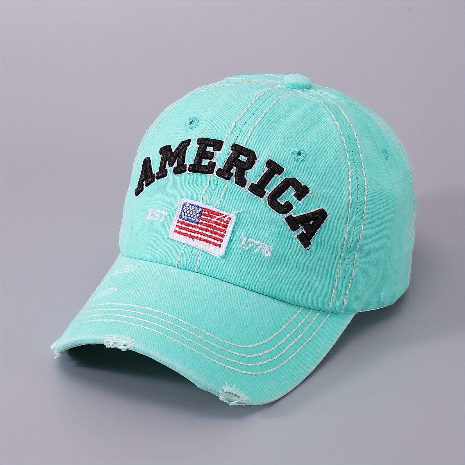 US Flag Cotton Baseball Cap for Men