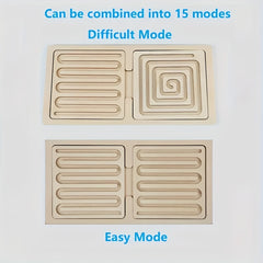 Wooden Puzzle Toy for Kids - Enhances Fine Motor Skills & Focus