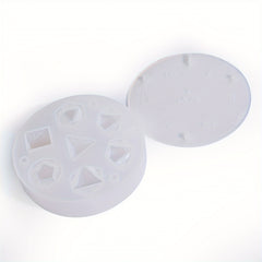 7pcs Polyhedral Pointed Dice Set Silicone Molds