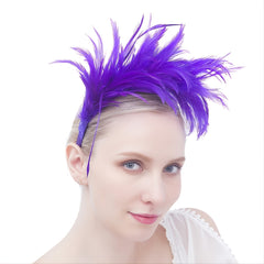 Feathers Headband Fascinator for Women Party Cosplay