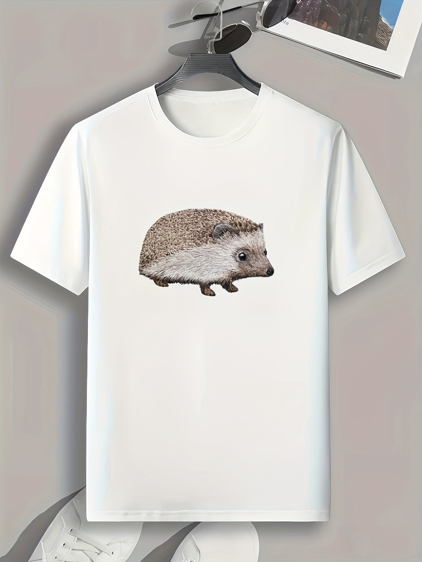 Animal Print Men's Graphic T-shirt for Summer