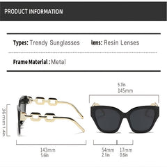 Narrow Square Sunglasses Unisex Hip Hop Sun Glasses