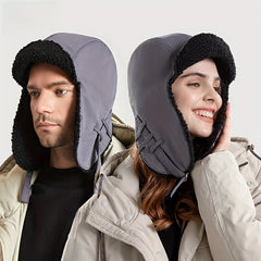 Winter Trapper Hat Thickened Velvet for Men & Women Outdoor Ski Hat