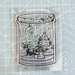 Winter Snow Pattern Transparent Silicone Stamp