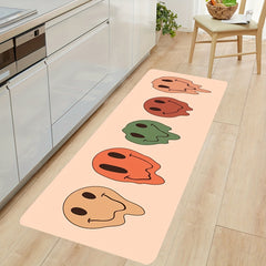 Cartoon Skull Kitchen Rug Soft Anti Fatigue Waterproof Non Slip