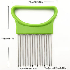 Stainless Steel Onion Needle Fork Loose Meat Needle Vegetable Fruit Slicer