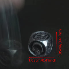 6pcs Skull Bones Silvery Dices for Board Game