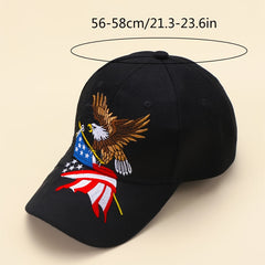 Men's Eagle American Flag Embroidered Baseball Cap