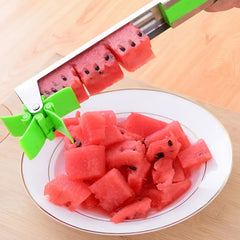 Outdoor Watermelon Cutting Machine Stainless Steel Fruit Slicer